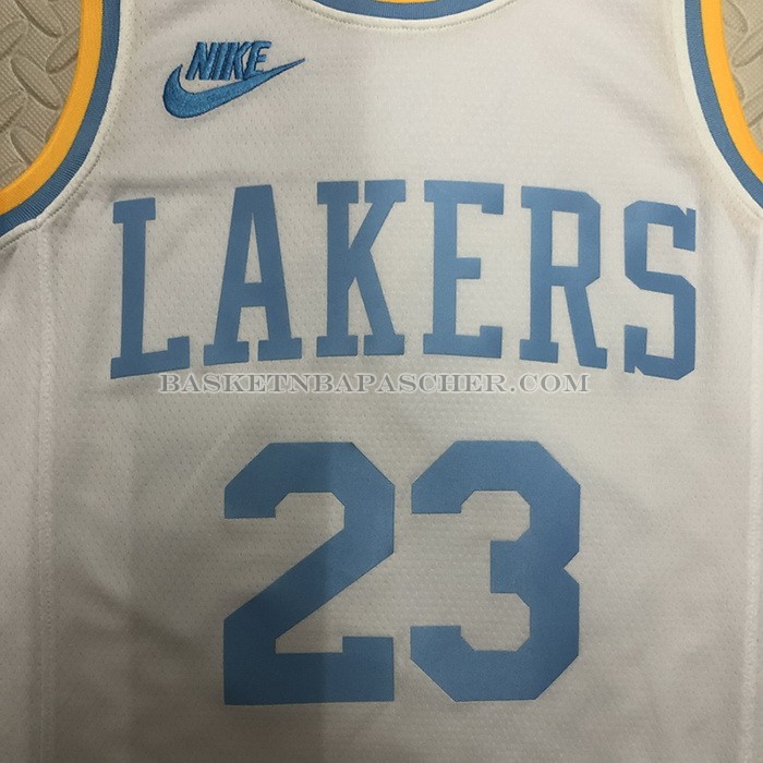 Maillot Los Angeles Lakers LeBron James NO 23 Classic 2022-23 Blanc